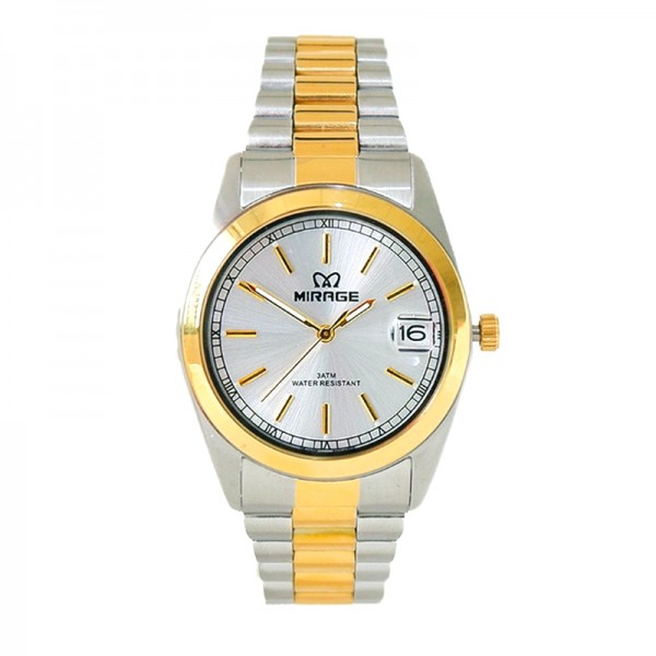 Mirage TS195 Silver Gold White Dial LDBTGSL